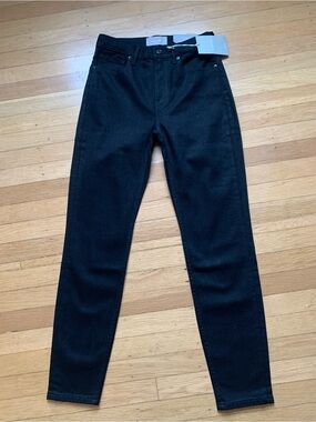 NWT EVERLANE HIGH RISE SKINNY BLACK JEANS SIZE 28R